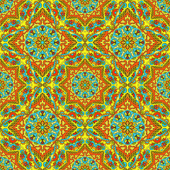 Seamless pattern. Decorative pattern in beautiful colors. Vector illustration