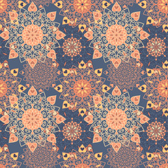 Seamless pattern. Decorative pattern in beautiful colors. Vector illustration