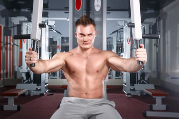 Bodybuilder at gym