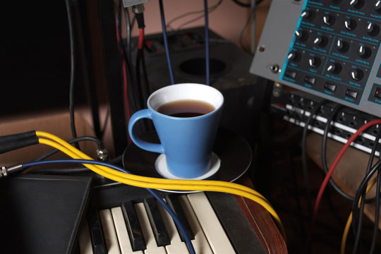 Cup Of Coffee In A Studio
