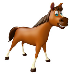 funny Horse cartoon character © visible3dscience