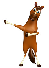 pointing Horse cartoon character