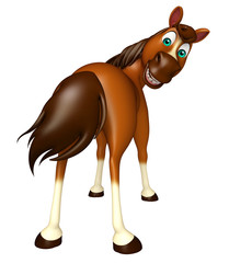 funny Horse cartoon character