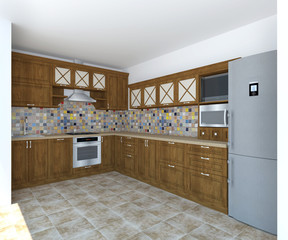 Classic Style Kitchen Interior Project