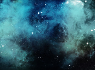 Abstract colorful space nebula for deep background