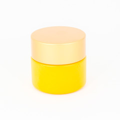 Cosmetic cream bottle isolated on white background