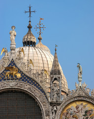 Fototapeta premium Partial view of Basilica di San Marco a Venezia
