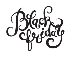 black friday handmade lettering calligraphy, total sale discount