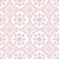Vintage seamless pink lace texture.