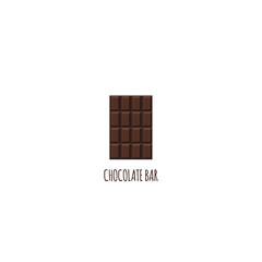 Dark Chocolate bar icon, modern minimal flat design style, vector illustration