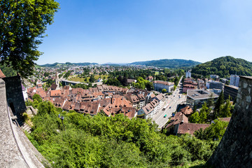 Fototapeta na wymiar View to the Castle Stein and Baden