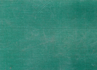 Weathered green canvas texture with scratches