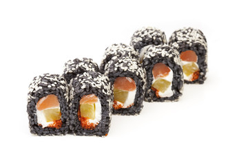 Delicious sushi rolls