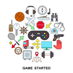 Game started vector