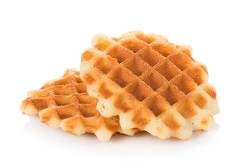 waffles isolated on white background