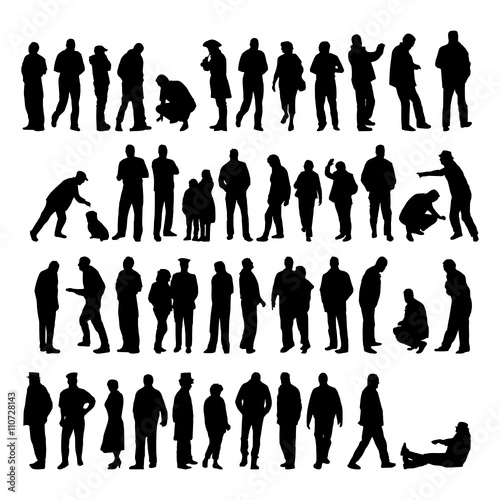 Menschen Silhouetten Menschen Silhouetten
