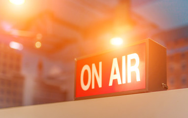 Studio, live, broadcast, on air.