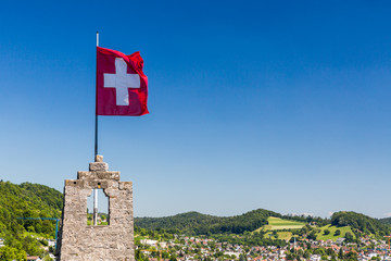 View to the Castle Stein and Baden