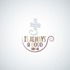 coffee cup idea concept vector background