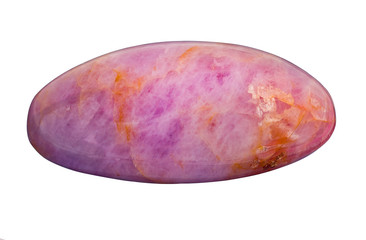 Pink Cabochon / A gemstone which has been shaped and polished