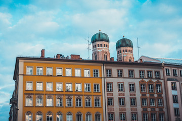 Low Rise Buildings and Munich Frauenkirche