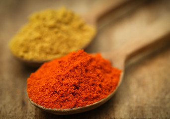 Ground chili and coriander