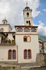 Fototapeta premium Eglise Madonna del Ponte (Suse / Italie)