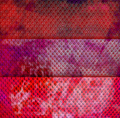 Grunge abstract collage with abstract elements and forms on grunge textured background