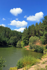 river near the forest