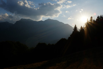 Bucegi Mountains sunset