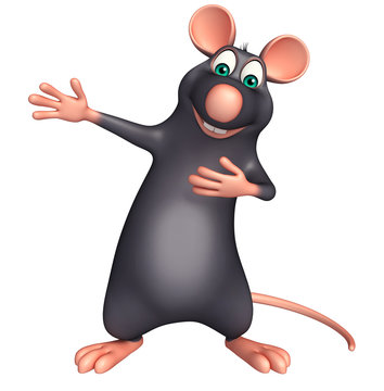 pointing  Rat cartoon character