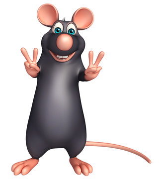 victory Rat cartoon character