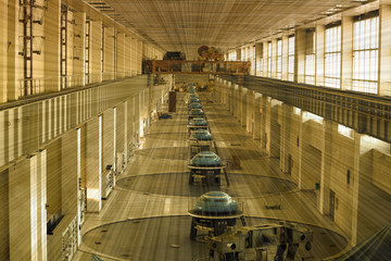 hydroelectric turbine hall