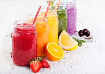 Smoothies, juices, beverages, drinks variety