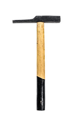 Old, used hammer isolated on a white background