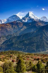Fototapete Rund Der Annapurna Süden in Nepal © Thomas Dutour