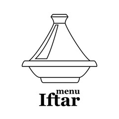 Moroccan tajine outlines