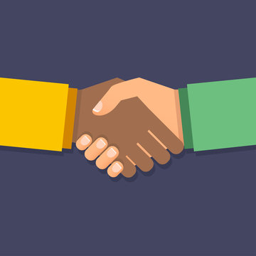 Vector handshake symbol. Partnership concept. Business icon