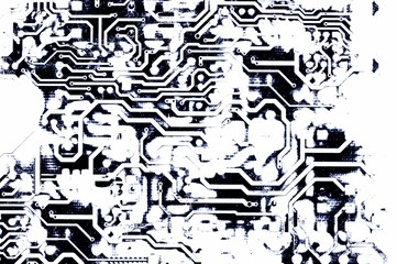 Obraz premium Electronic circuit for texture or background