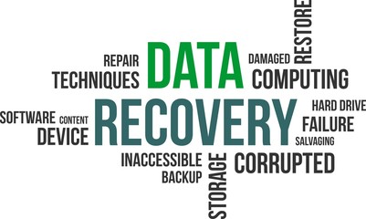 word cloud - data recovery