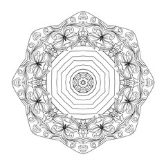 Abstract circular mandala.
