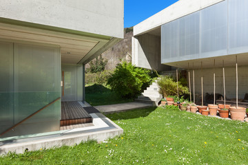concrete house, exterior