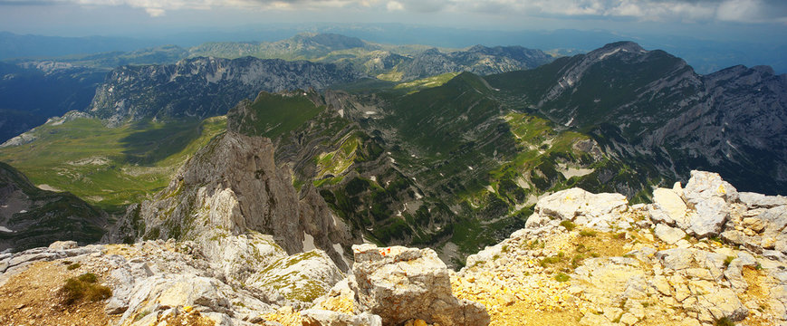 View from Bobotov Kuk Peak, Durmitor National Park, Montenegro
