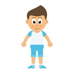 cartoon little boy