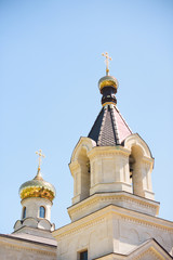 Fototapeta na wymiar Top of Church Building