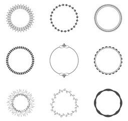 Round decorative circle collection - 110744135