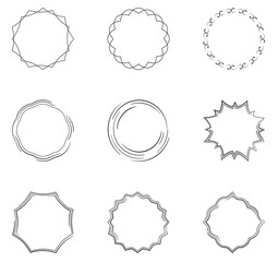 Round decorative circle collection - 110744190