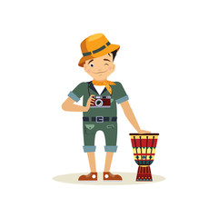 Safari Style Dressed Photographer