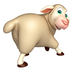 funny Sheep  cartoon character