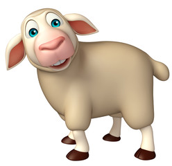 funny Sheep  cartoon character